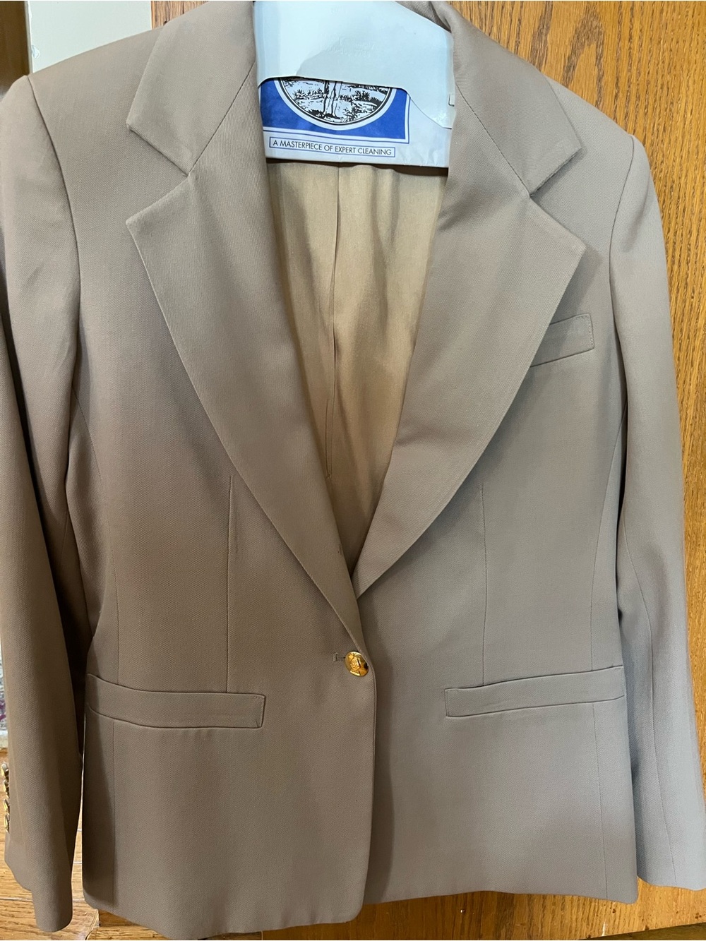 Austin Reed Tan Single-Button Blazer